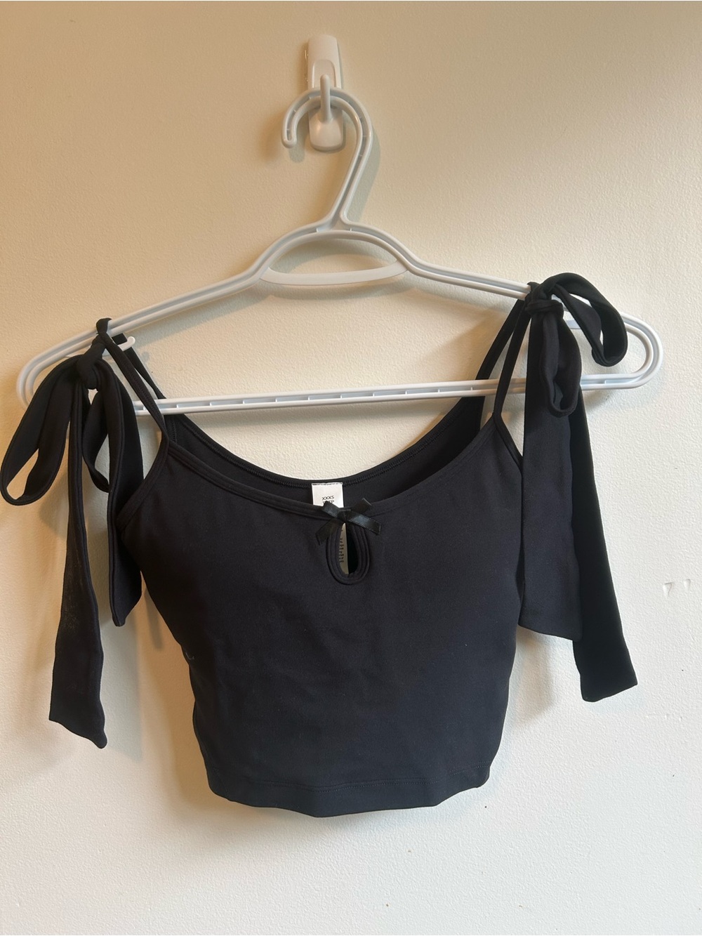 Tie-Shoulder Black Crop Top Lululemon